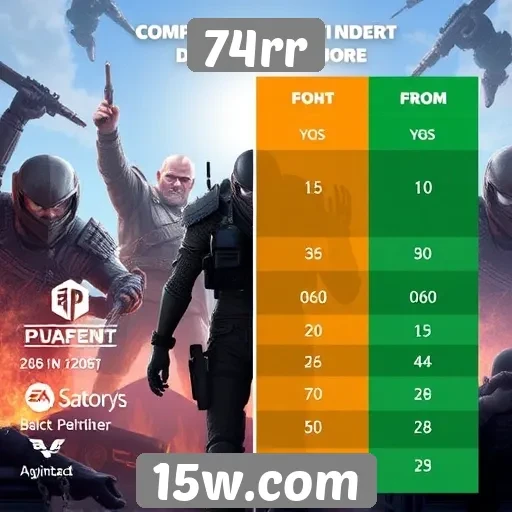 Comparativo entre plataformas de jogos do 74rr
