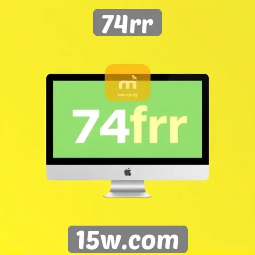 Evolução do design de interface do site 74rr